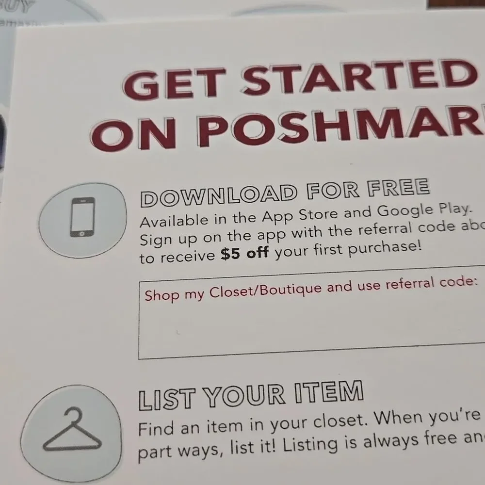 Small Business Poshmark Essentials Cards MARKETING THICK swag postcards